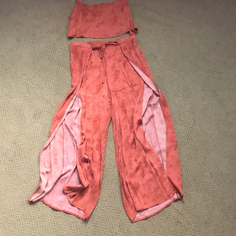 Rust orange two piece set
